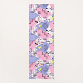 80年代メンフィスアクティブピンク薄紫 ヨガマット