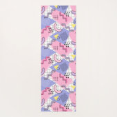 80年代メンフィスアクティブピンク薄紫 ヨガマット (裏面)