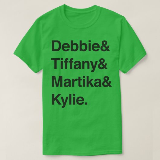 80年代レディ10代のズポップ・アートの・パンテオンクラシック Tシャツ (デザイン正面)