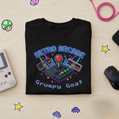 80年代レトロアーケード カスタマイズ可能 ゲーマー Tシャツ