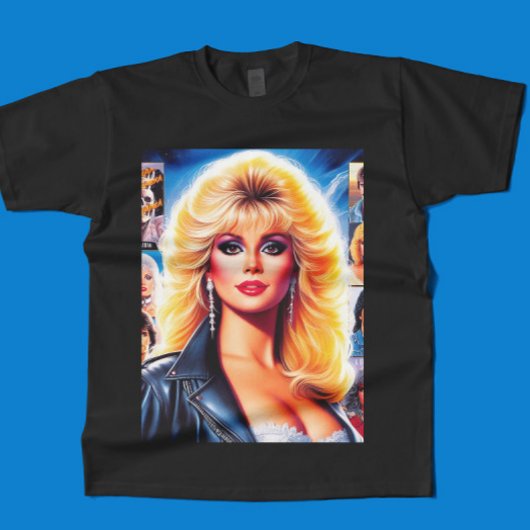 80年代レトロウェーブの女性 Tシャツ