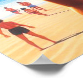 80年代レトロウェーブサマーガール ポスター (角)