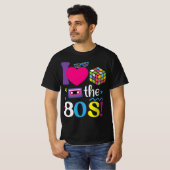 80年代レトロビンテージの雰囲気が好き ネオンカセット Tシャツ (正面フル)