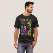 80年代レトロファッション懐古文化 1980ディスコ音楽 Tシャツ (正面フル)