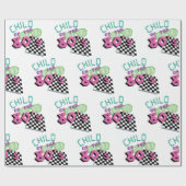 80年代レトロモチーフ ラッピングペーパー (フラット)