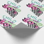 80年代レトロモチーフ ラッピングペーパー (角)