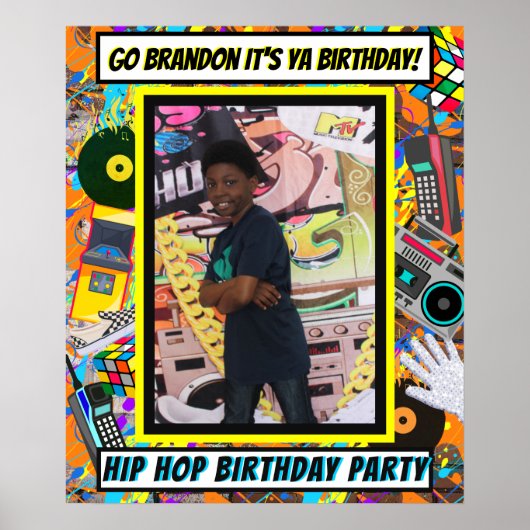 80年代レトロ写真フレームアルバムカバー小道具 ポスター (正面)