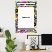 80年代レトロ写真ブースフレーム小道具ポスター ポスター (ホームオフィス)