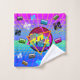 80年代レトロ古学校カセットテープ ウォッシュタオル