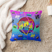 80年代レトロ古学校カセットテープ クッション (ブランケット)