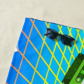 80年代レトロ古学校カセットテープ ビーチタオル (インサイチュ)