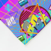 80年代レトロ古学校カセットテープ フリースブランケット (角)