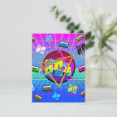 80年代レトロ古学校カセットテープ 招待状 (スタンド正面)