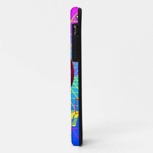 80年代レトロ古学校カセットテープ Case-Mate iPhoneケース (裏面/左)