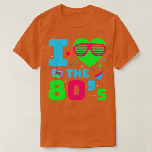 80年代レトロ衣装テーマパーティー衣装90年代パーティー24 Tシャツ (デザイン正面)