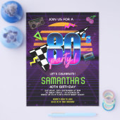 80年代レトロ誕生会 チラシ (シングル)