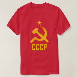 80年代レトロUSSR CCCPソ連レドゥッ動揺してクス Tシャツ