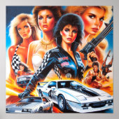80年代レースアクションガール ポスター (正面)