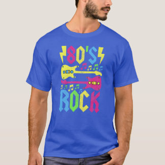 80年代ロックコンサートの服装 1980年代ファッション 80年代バンド ギフ Tシャツ