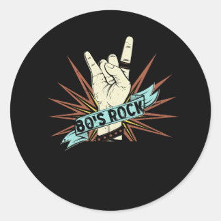 80年代ロックバンド80年代ロックアンドロール音楽愛好家ロックブ ラウンドシール