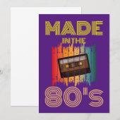 80年代ヴィンテージカセットテープ 招待状 (正面/裏面)