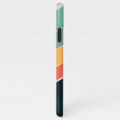 80年代ヴィンテージ美学ストライプモノグラスタイリッシュム iPhoneケース (右側)