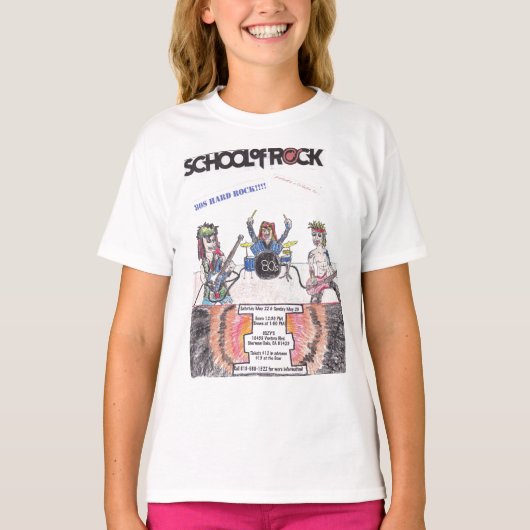 80年代懸命ロックフライヤー Tシャツ (正面)