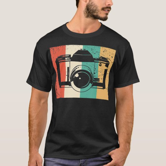 80年代撮影レトロヴィンテージカメラ Tシャツ (正面)