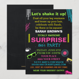 80年代最高にクールなパーティーの招待状 招待状