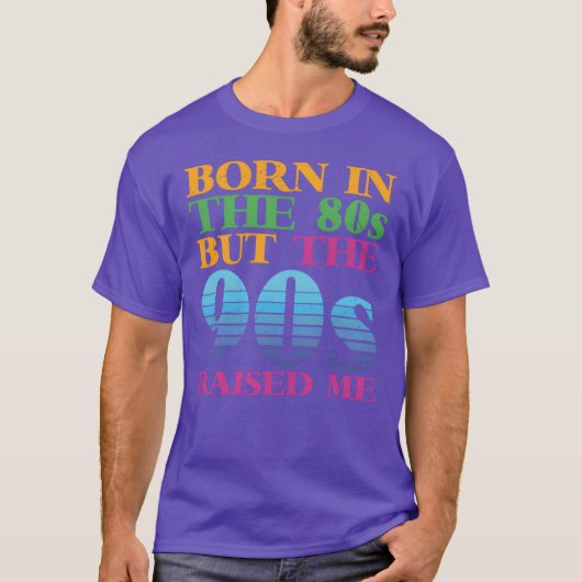 80年代生まれだけど90年代が私を育てた レトロデザイン Tシャツ (正面)