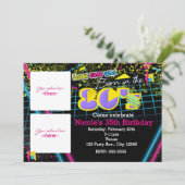 80年代生まれの2つの写真 過去と現在 招待状 (スタンド正面)