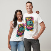 80年代生まれ、90年代育ち、2000年代に出来上がり - レトロなスプラッシュ Tシャツ (ユニセックス)