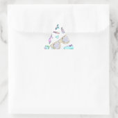 80年代素晴らし絵本柄 三角形シール (バッグ)