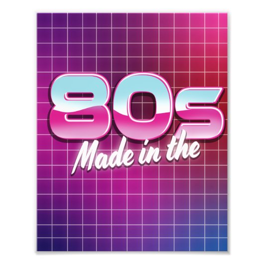 80年代製 フォトプリント            (正面)