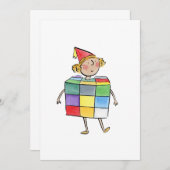 80年代誕生日 招待状 (正面/裏面)