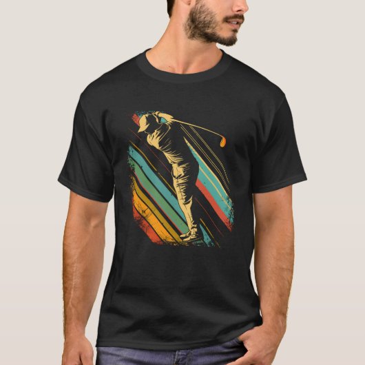 80年代風ゴルフプレイヤーの友達 Tシャツ (正面)