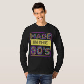 80年代風タイプグラフィーファッション Tシャツ (正面フル)