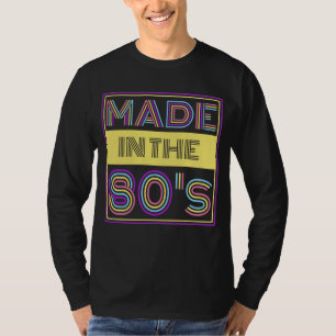 80年代風タイプグラフィーファッション Tシャツ