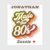 80年代1980年代のレトロ名でおもしろい引用文 シール (シート)