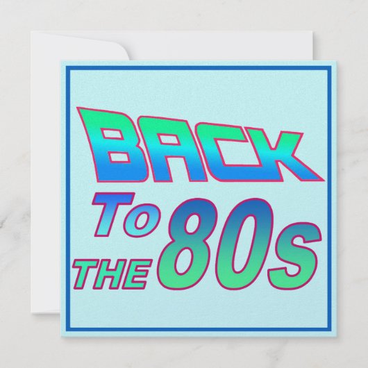 80年代2招待状 (正面)