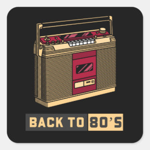 80年代80年代の音楽に戻る スクエアシール