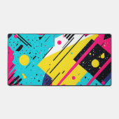 80年代80年代レトロ幾何学模様 デスクマット (正面)