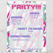 80年代80年代ヴィンテージカラーメドレスプラッシュアートガール チラシ (正面)