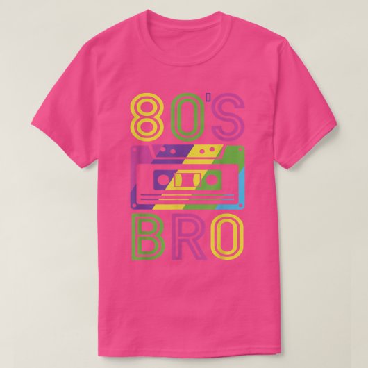 80年代90年代の恋人のための私の80年代のBroカセット Tシャツ (デザイン正面)