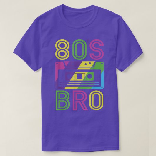 80年代90年代の恋人のための私の80年代のBroカセット Tシャツ (デザイン正面)