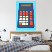 80年代90年代の計算機数学学校ノスタルジア キャンバスプリント (インサイチュ (寝室))