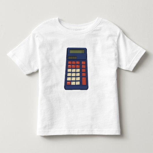 80年代90年代の計算機数学学校ノスタルジア トドラーTシャツ (正面)