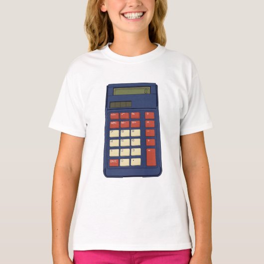 80年代90年代の計算機数学学校ノスタルジア Tシャツ (正面)