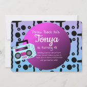 80年代90年代パーティーオンブレヴィンテージBOOMBOX懐かしさ 招待状 (正面)