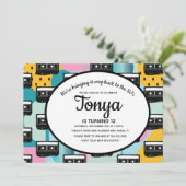 80年代90年代パーティーピンクコラージュカセット サンキュー 招待状 (スタンド正面)